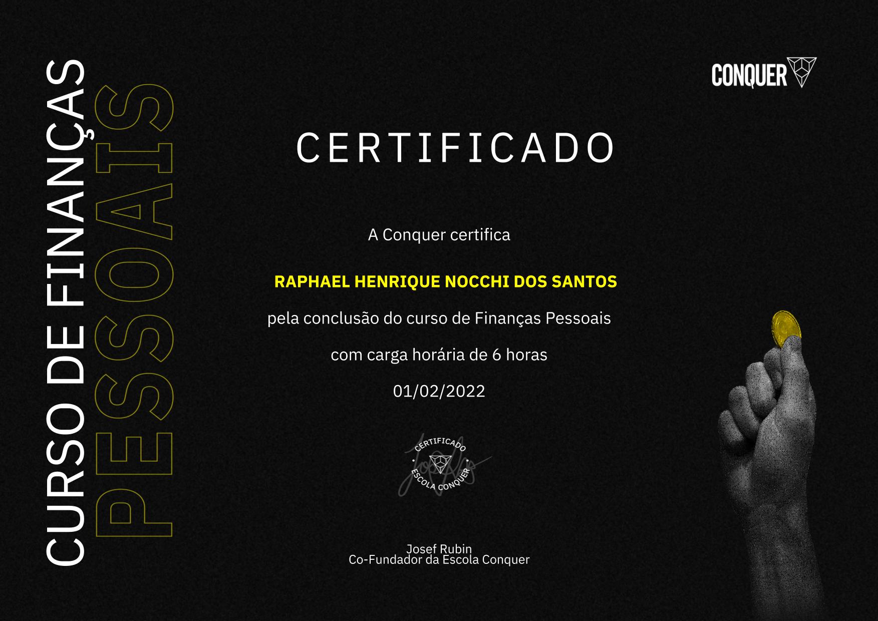 Certificado de Finanças Pessoais